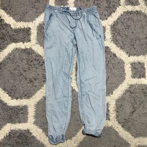 Denim joggers